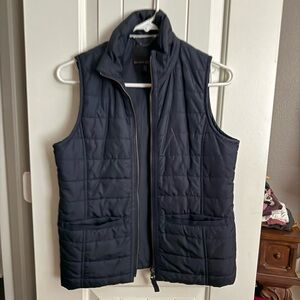 Banana Republic Navy Quilted Vest